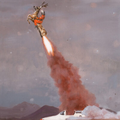 Ejection, 2020, oil on canvas, 25 x 25 cm (available)