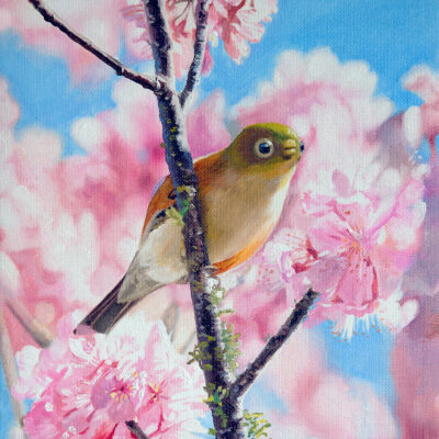 Spring, 2020, oil on canvas, 24 x 24 cm